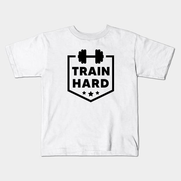 Train hard Kids T-Shirt by Dosunets